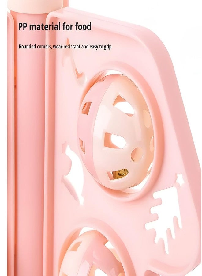 PET FUN Christmas Tree Design Interactive Cat Toy - Festive Cat Tower with Feather Teaser, Rotating Track Balls & Stable Non-Slip Base - Holiday Enrichment Toy for All Kittens & Adult Cats - Image 3